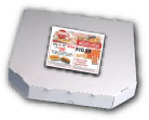 Sticky Note on a Pizza Box. Sticky Flyer Advertising, custom sticky note advertising