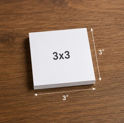3x3 custom post-it note advertisement