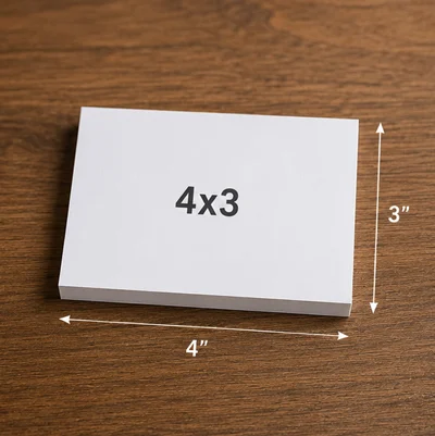 4x3 custom post-it note advertisement