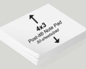 4x3 personalized note pad