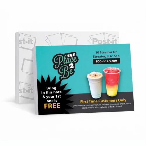 custom sticky notes 4x3 design
