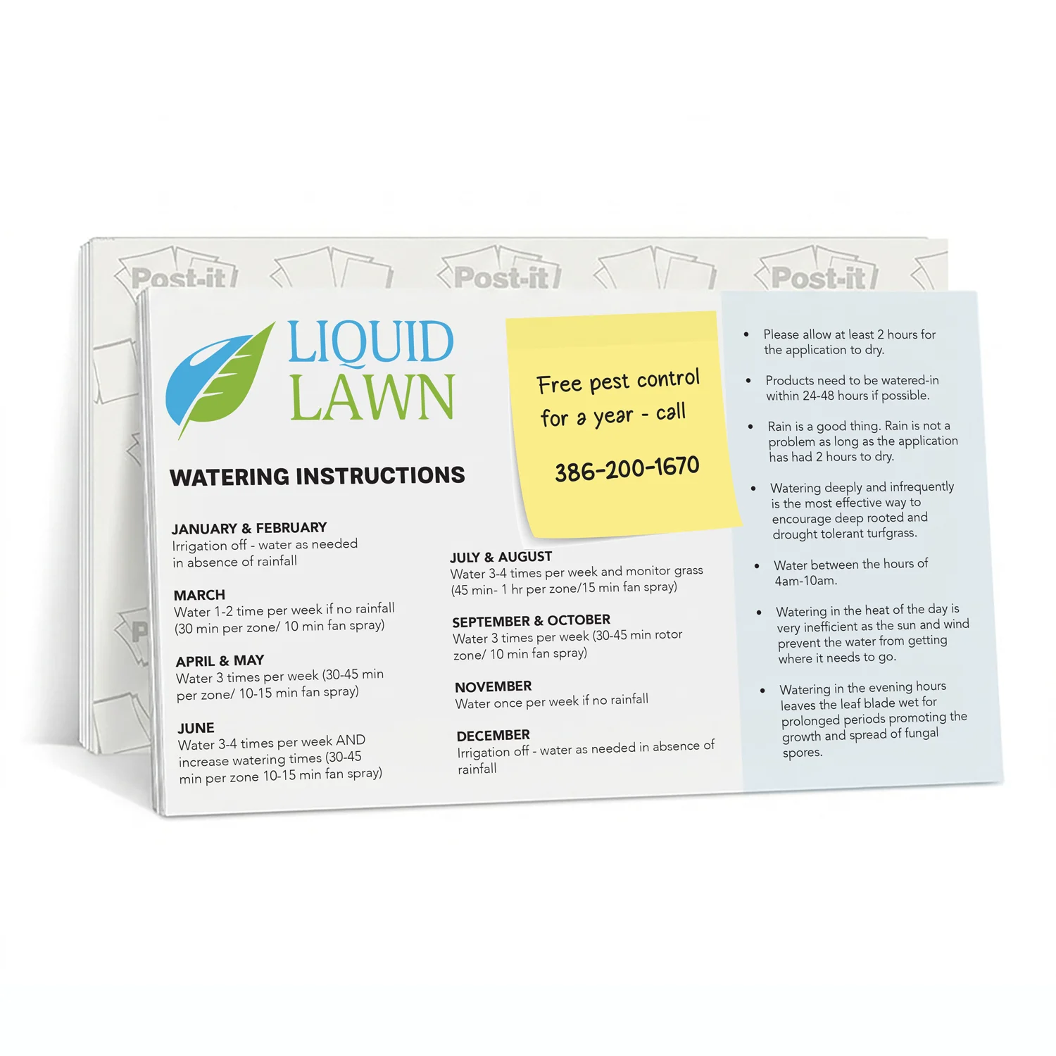 Order Custom Extra Large Sticky Notes 10x6 -- Post It® Note 1 10x6 custom sticky flyer note example