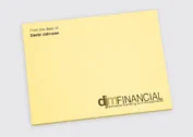 Custom Yellow 4x3 Post it Note Pad | 50-sheet pads 3 4x3 custom sticky note ad