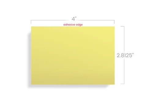 Order Custom Yellow Sticky Notes 4x3 -- Post It® Note 3 4x3 custom yellow sticky note template