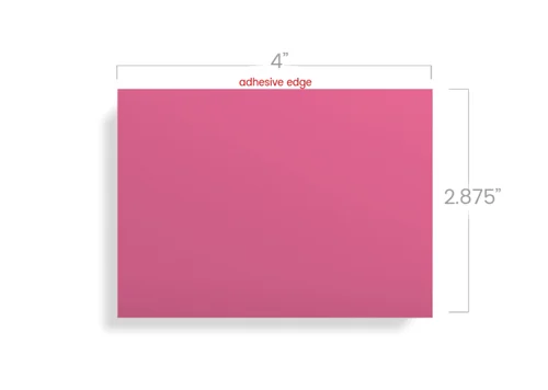4x3 pink custom sticky note