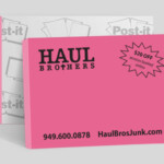 Custom Pink 4x3 Post it Note Pad  |  50-sheet pads