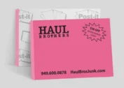 Custom Pink 4x3 Post it Note Pad | 50-sheet pads 4 custom 4x3 pink sticky note pad