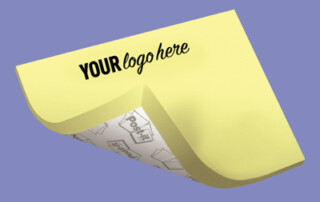 custom yellow sticky note notepad