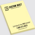 Custom Yellow Post it Note Pad 4x6  |  50-sheet pads