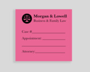 Custom 3x3 Pink Post it Note Pad