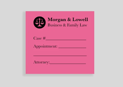 Custom 3x3 Pink Post it Note Pad
