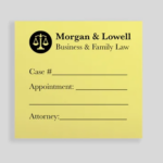 Custom 3x3 Yellow Post it Note Pad  |  50-sheet pads