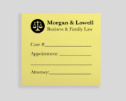 Custom 3x3 Yellow Post it Note Pad