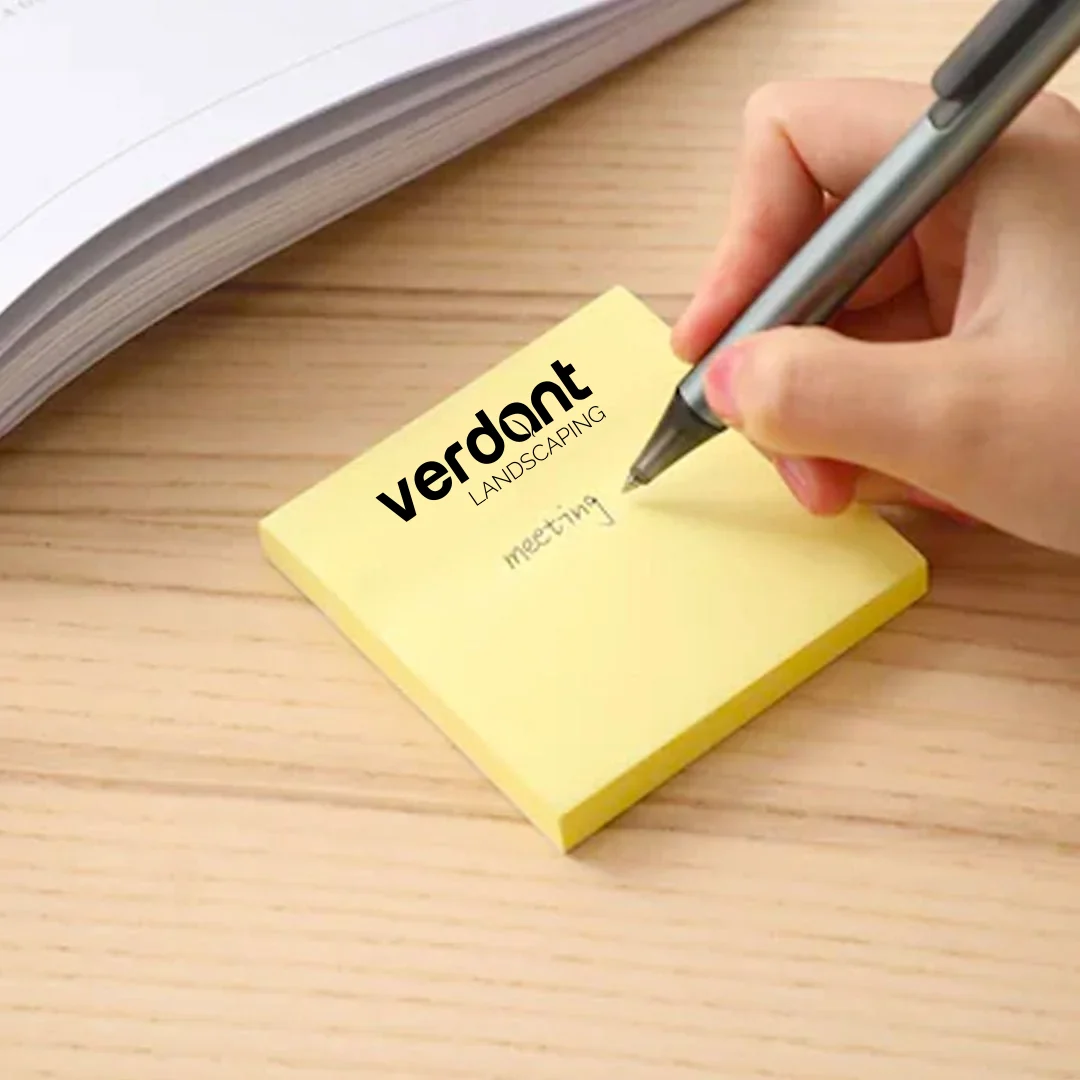 Custom 3x3 Yellow Post it Note Pad | 50-sheet pads 2 branded yellow sticky note pad 3x3 inch