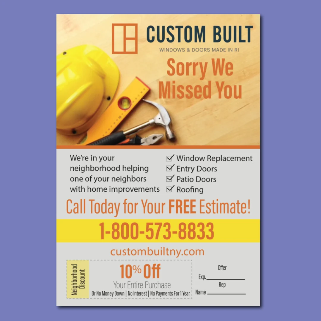 contractor advertising flyer
