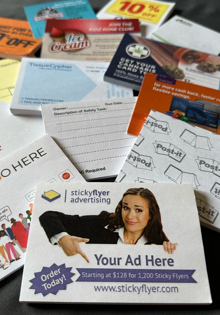 custom sticky notes order process
