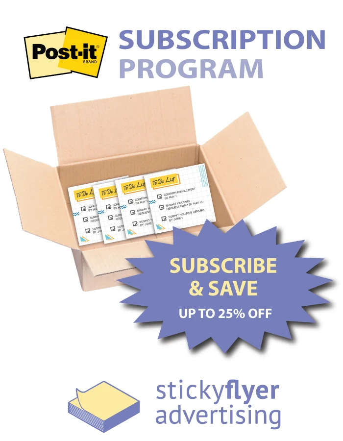 post it notes subscription program