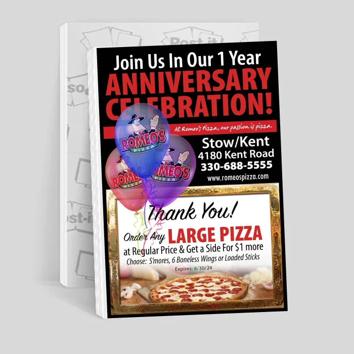 breadstick upsell pizza notes coupon