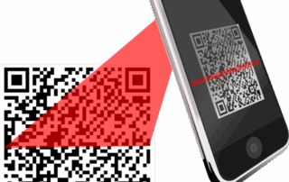 qr code pizza sticky note advertising
