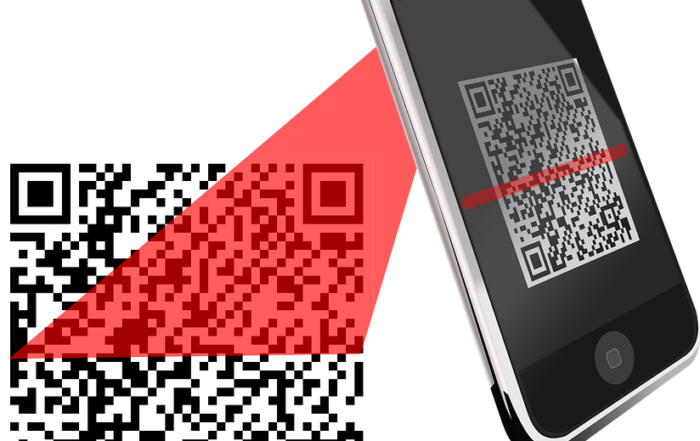 qr code pizza sticky note advertising