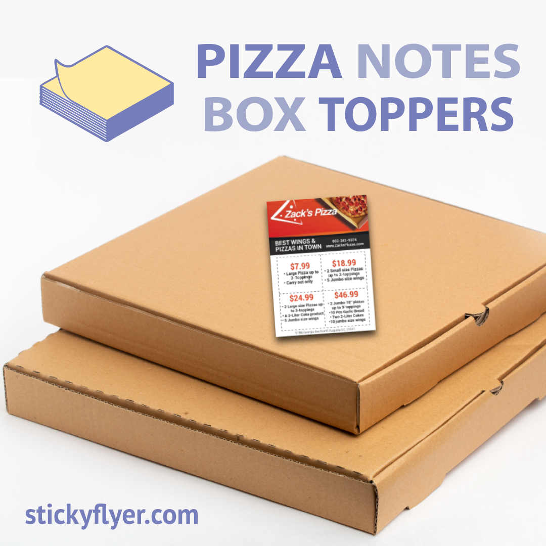 Pizza Notes Box Toppers