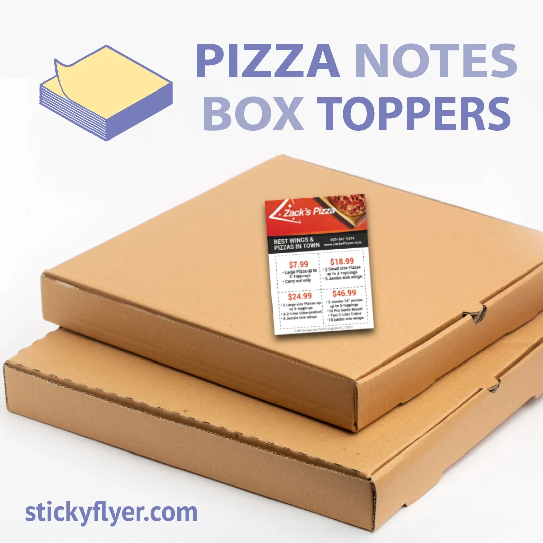 Pizza Notes Box Toppers