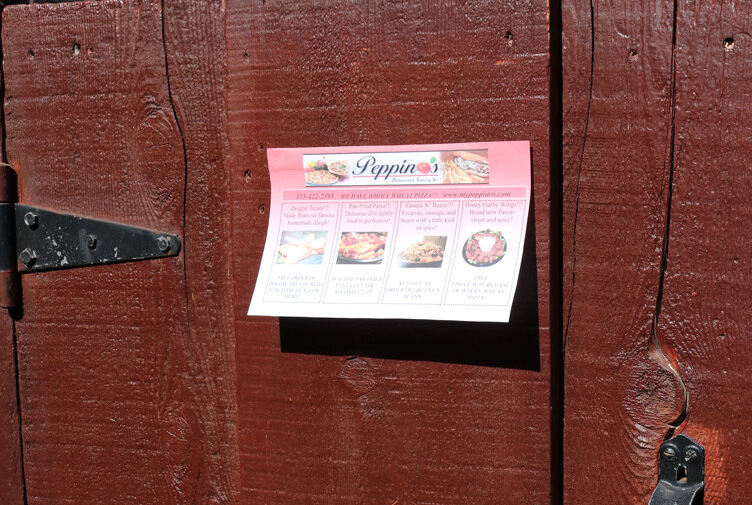 10x6 post it advertisement door hanger