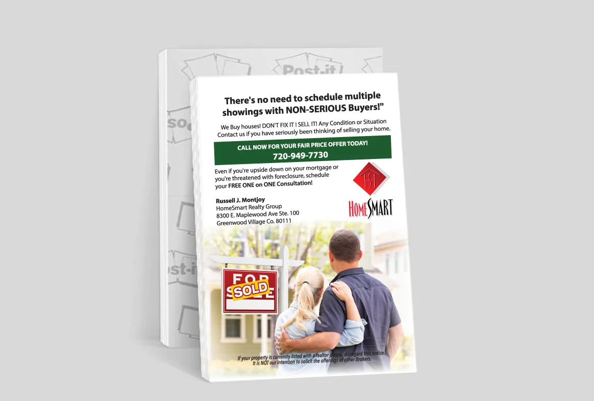 4×6 real estate custom sticky note home smart 4x6 real estate custom sticky note home smart