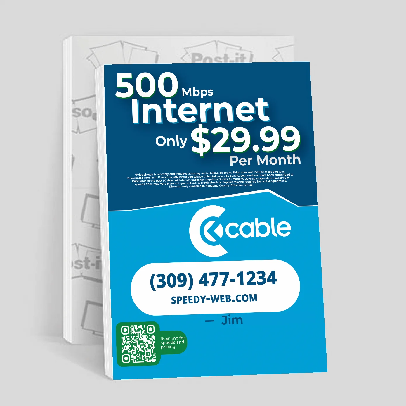 Fiber Internet Door Hanger Design Fiber Internet Door Hanger Design