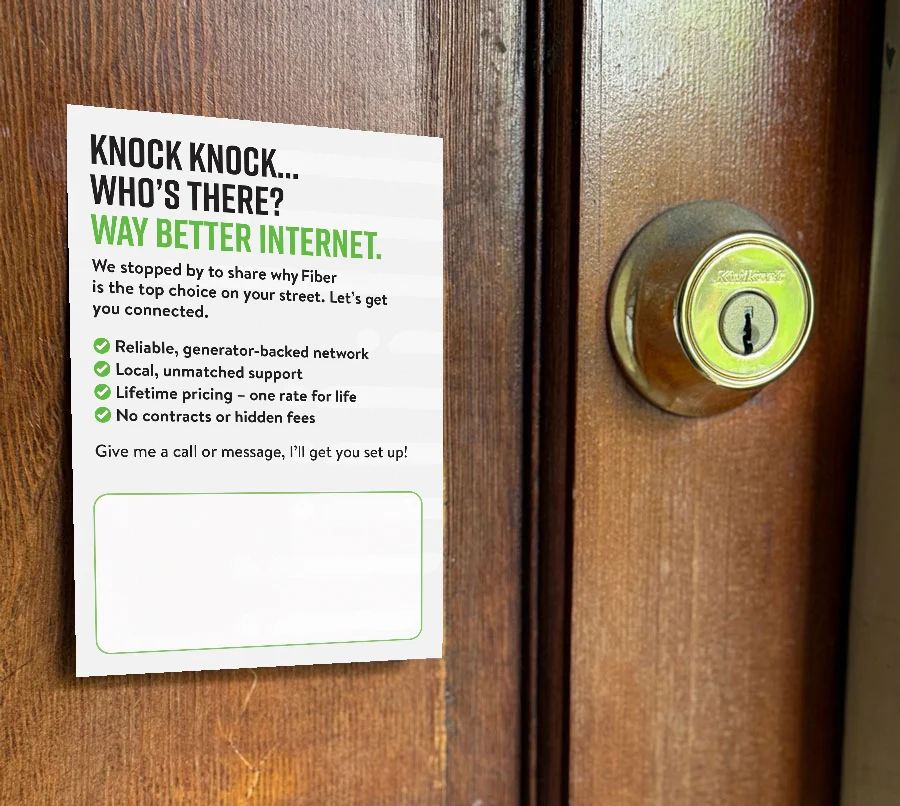 fiber internet flyer design door hanger fiber internet flyer design door hanger