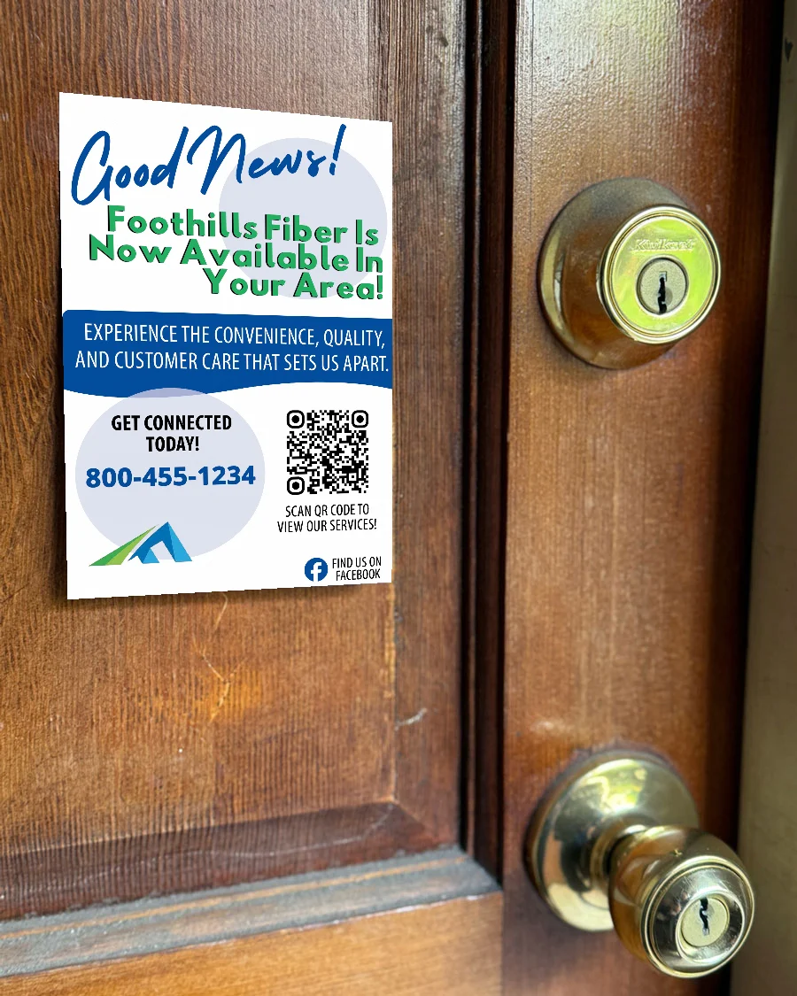 fiber internet now available sticky flyer door hanger fiber internet now available sticky flyer door hanger