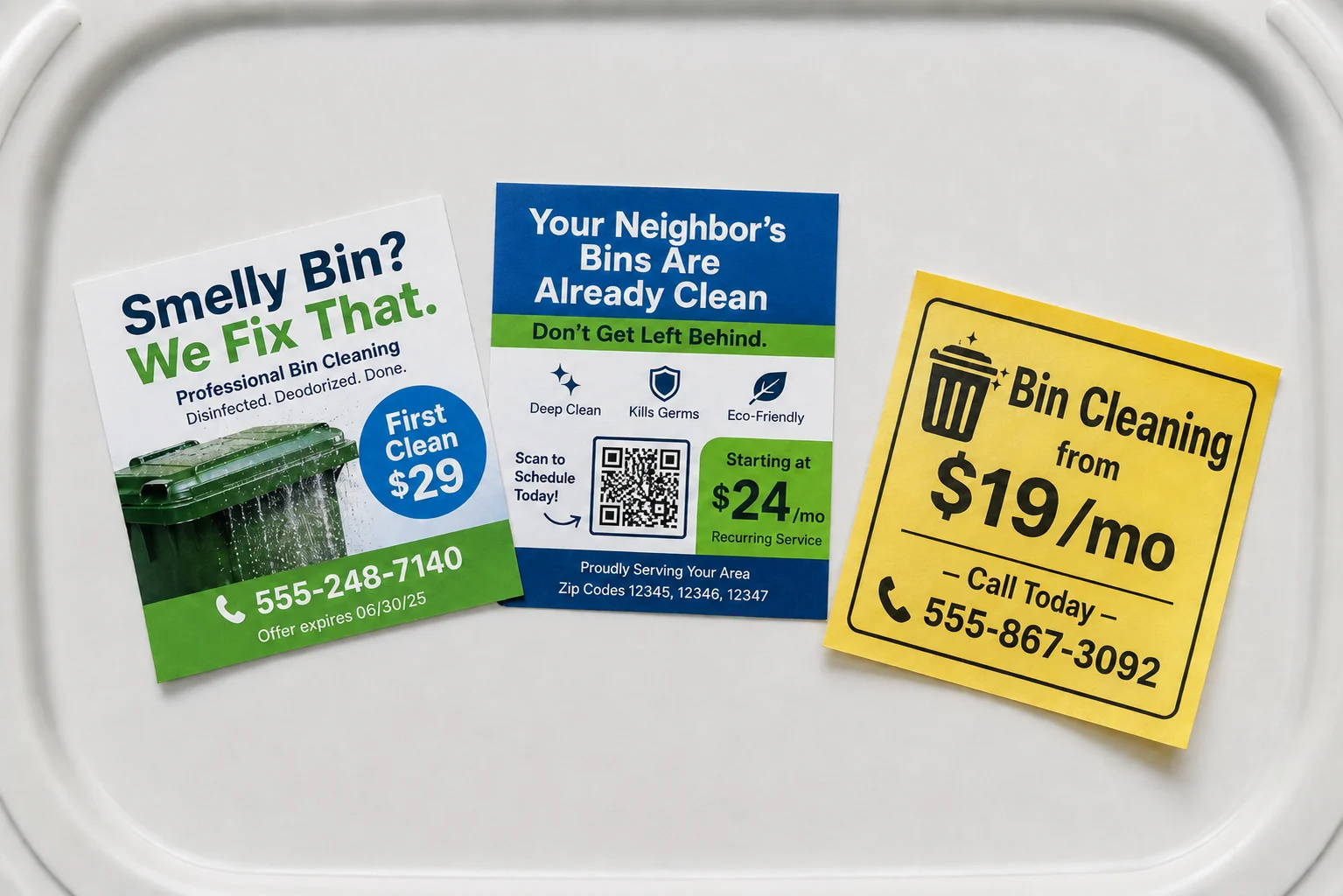 use ai to design your bin cleaning flyer