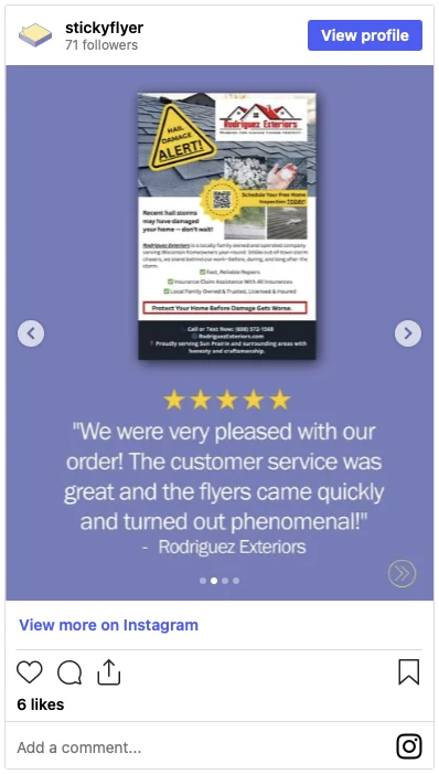 Custom Sticky Note Advertising Success Stories 1 sticky flyer instagram review